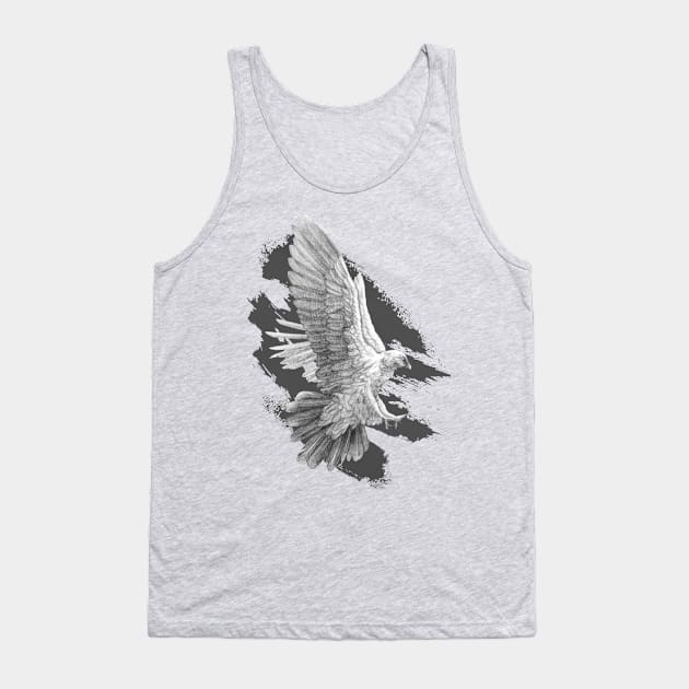 The Graphite Eagle Tank Top by LilianaTikage